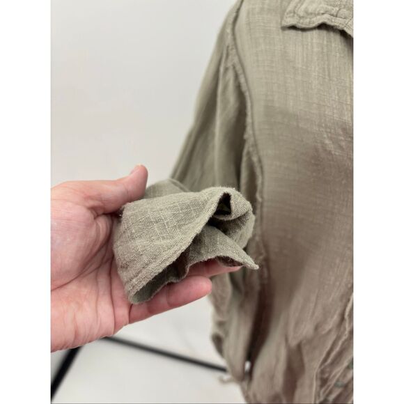 We the Free Gauzy Summer Daydream Oversized Button Down Womens Size Small - Picture 10 of 12